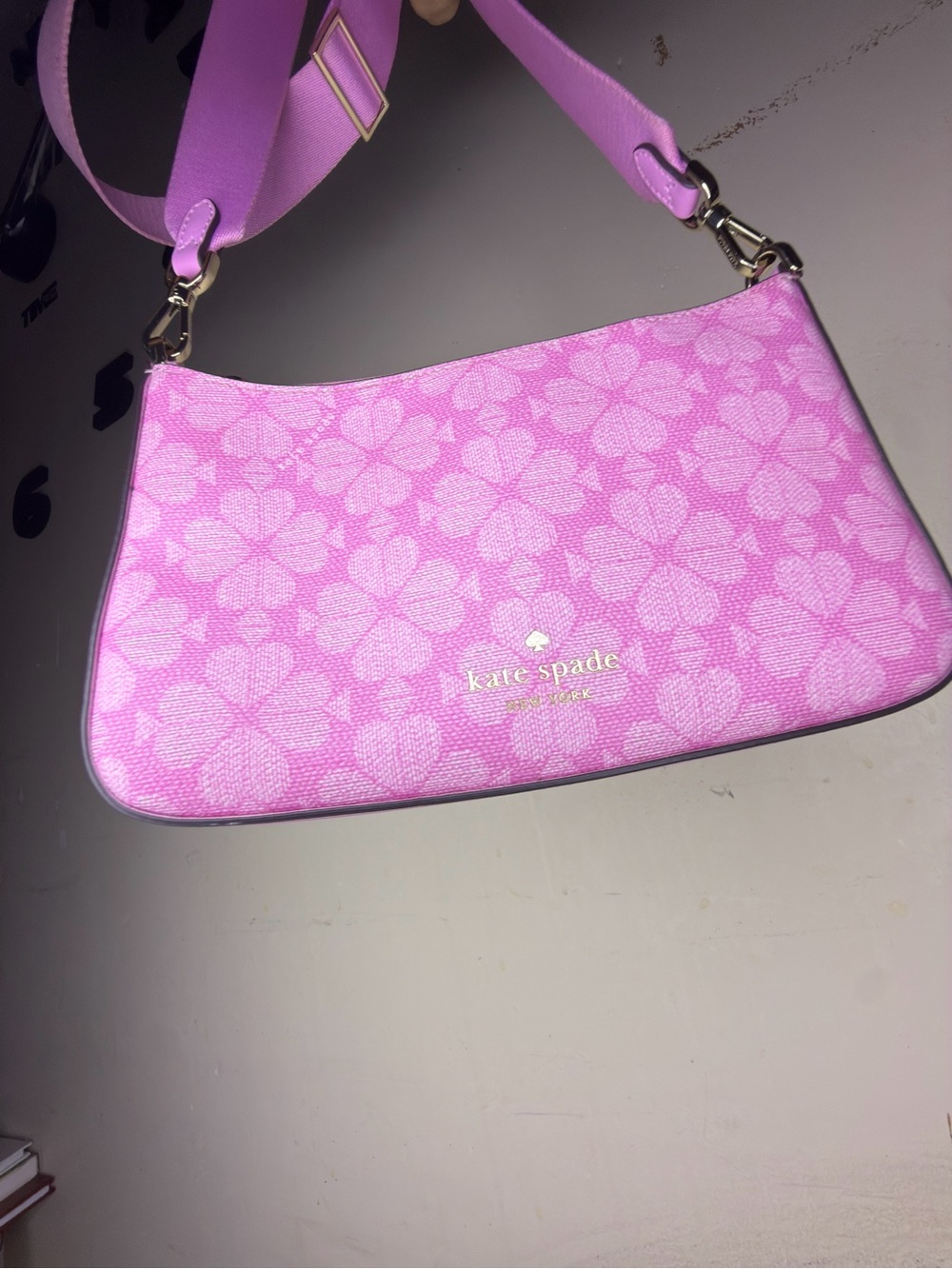 kate spade Pink Floral Logo Crossbody Bag